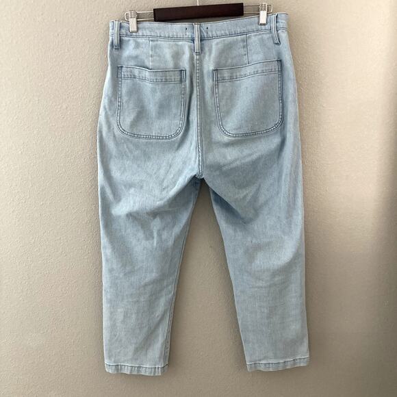 J. Crew Straight Leg Crop Jean - Light Wash Denim - 31 - Picture 4 of 9